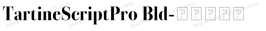 TartineScriptPro Bld字体转换